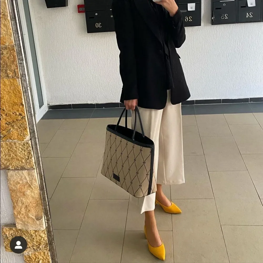 MNG Linen-blend culotte trousers
